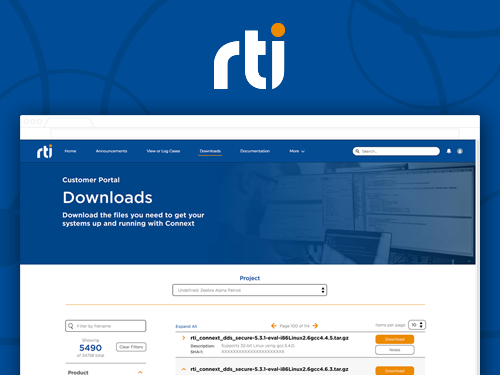 RTI Customer Portal